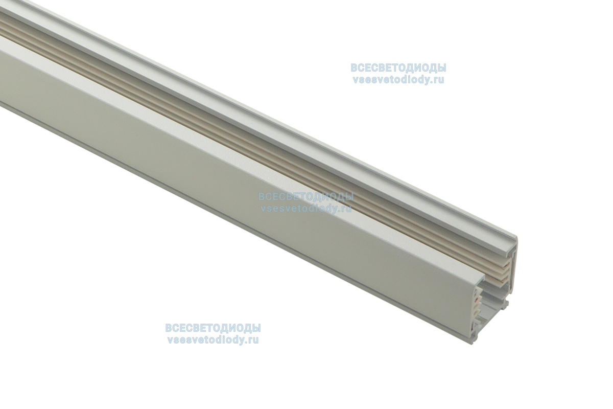 Шинопровод трехфазный для трековых светильников 1,5м, белый